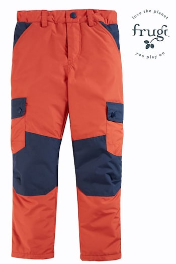 Frugi Orange Expedition embroidered-logo Trousers (823413) | £42 - £44