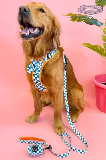Pawsome Paws Boutique Teal Blue Dog Poo Bag Holder And Bow Tie Set (823736) | £16
