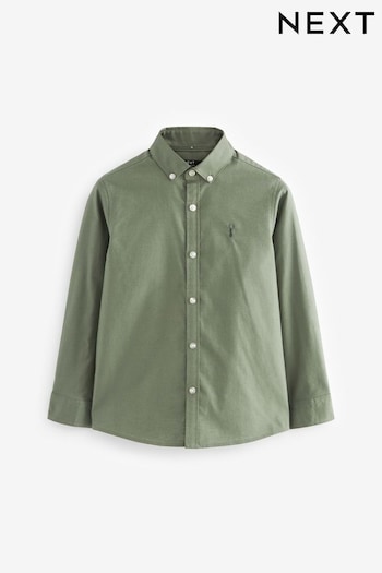 Khaki Green Long Sleeve Oxford Shirt (3-16yrs) (824040) | £10 - £15