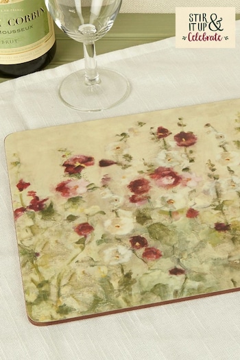 Set of 6 Red Wild Poppy Placemats (824160) | £22