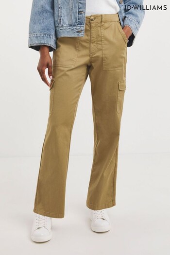 JD Williams Camel Washed Cargo Straight Leg Trousers (824186) | £32