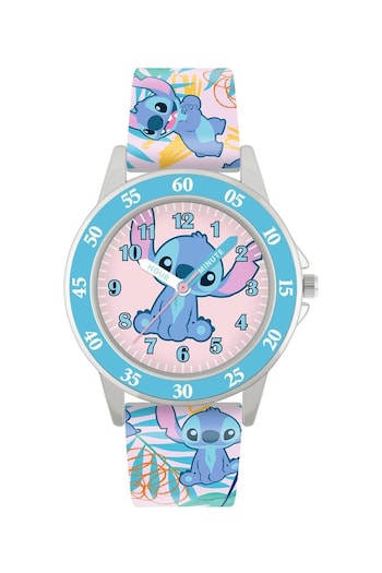 Peers Hardy Disney Lilo and Stitch Printed Blue Time Teacher Strap Watch (824336) | £20