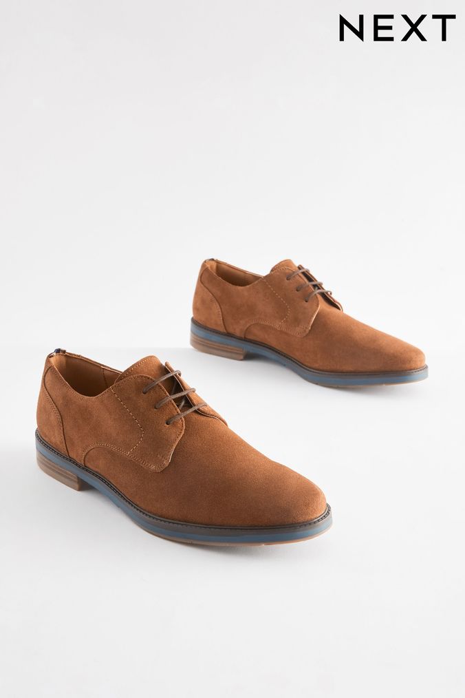 Mens Brown Suede Shoes Loafer Derby Shoes Next Official Site