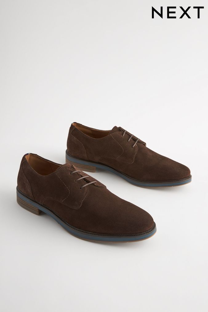 Mens Brown Suede Shoes Loafer Derby Shoes Next Official Site