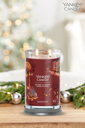 Yankee Candle Cream Signature Large Tumbler Autumn Daydream Scented Candle (824489) | £32