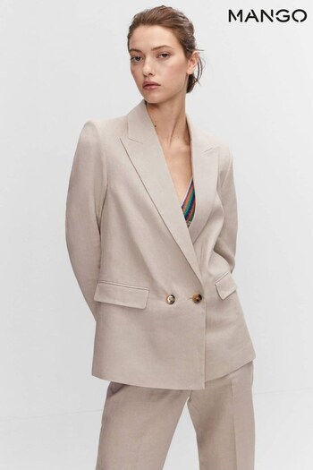 Mango 100% Linen Suit Blazer (824549) | £80
