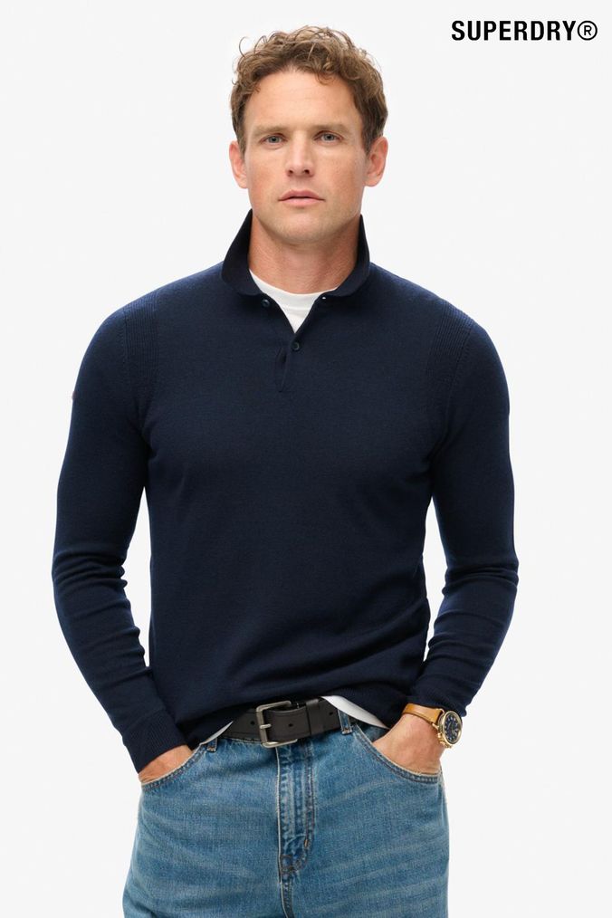 Buy Men s Jumpers Collared Knitwear Online Next UK