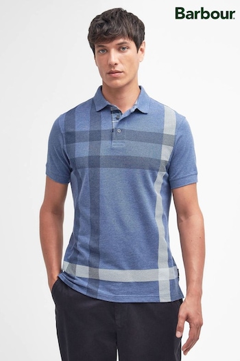Barbour® Blue Blaine Check Polo Shirt (825034) | £65