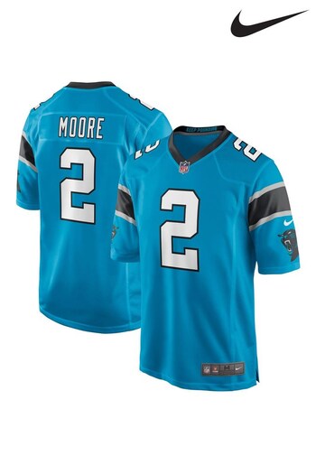 Nike Blue Carolina Panthers Game Alternate Jersey - DJ Moore (825063) | £60