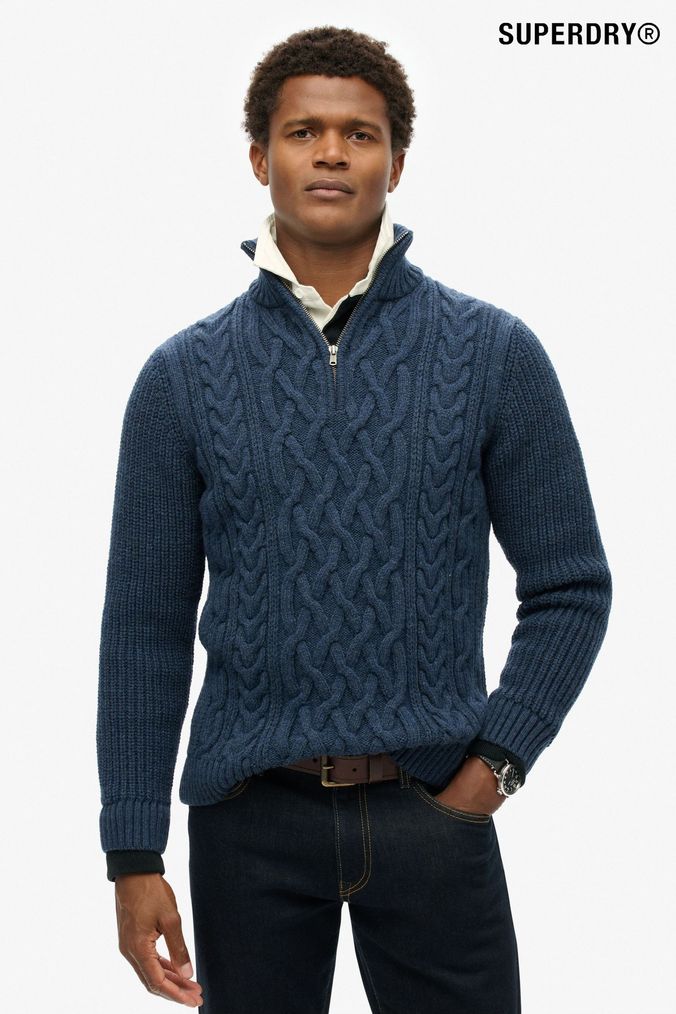Superdry cable knit new arrivals