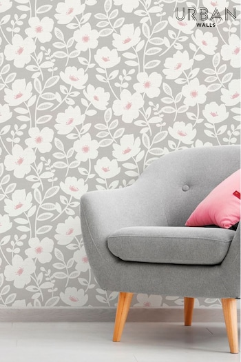 Urban Walls Pink Scandi Flower Wallpaper (825467) | £26