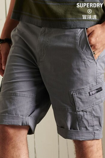 Superdry Charcoal Studios Core Chino Shorts neck (825524) | £45