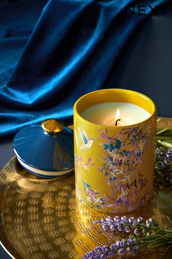 Yellow Midnight Patchouli and Amber Ceramic Shaped Scented Candle (825753) | £16