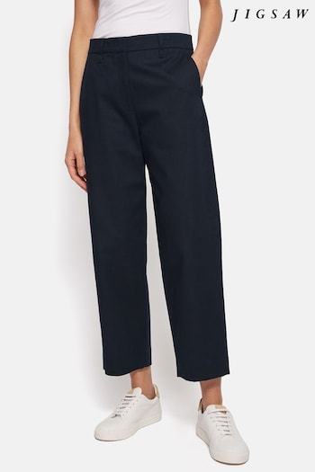 Jigsaw Nevis Cotton Chinos blu Trousers (825885) | £110