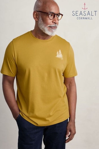 Seasalt Cornwall Yellow Loggerhead T-Shirt (826148) | £26