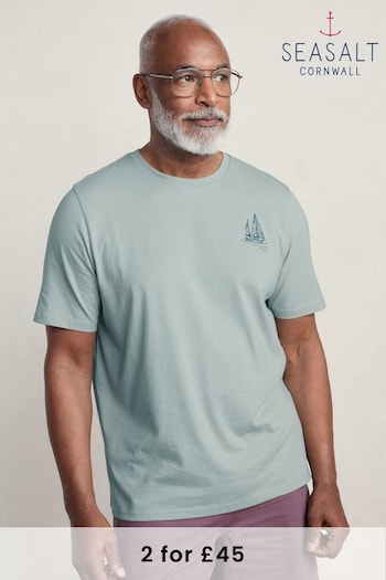 Seasalt Cornwall Green Loggerhead T-Shirt (826194) | £26