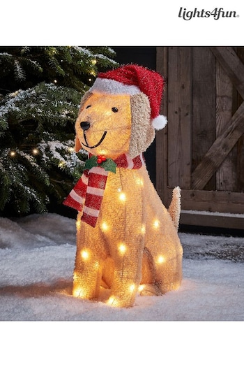 Lights4fun Brown Labrador Outdoor Christmas Figure (827563) | £90