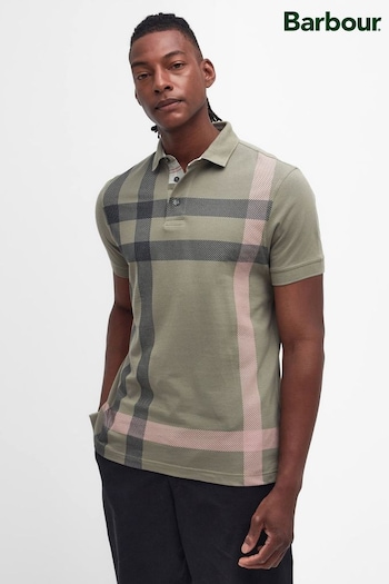 Barbour® Green Blaine Check Polo Shirt (827642) | £65