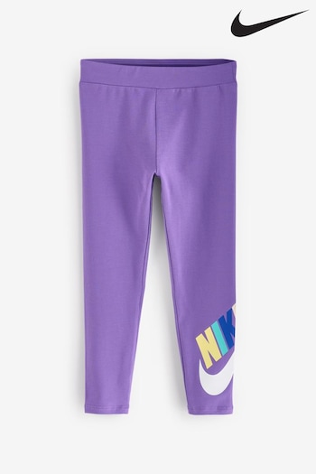 Nike Purple Little Kids Club High Waist Leggings (827737) | £16