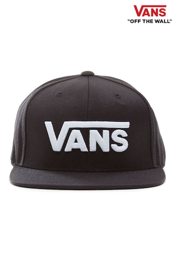 Vans Drop V Black/White Snapback Hat (827851) | £28