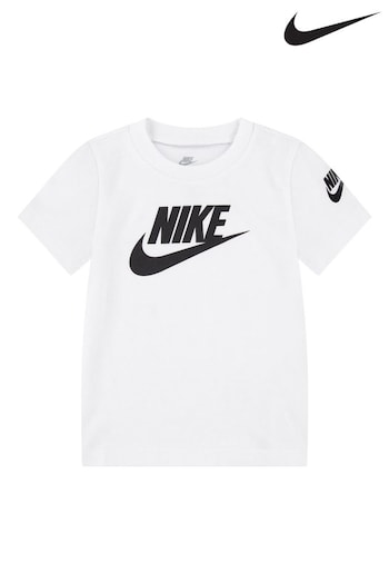 Nike White Infant Futura T-Shirt (827871) | £13