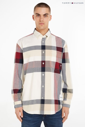 Tommy Hilfiger Camera Global Stripe Check Shirt (828127) | £100