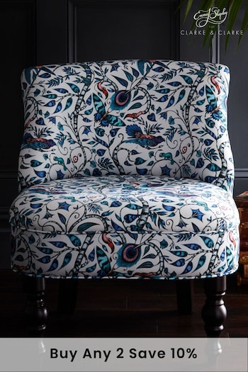 Emma Shipley Blue Rousseau Langley Chair (828349) | £550