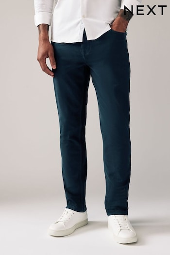 Dark Blue Slim Soft Touch 5 Pocket Jean Style Trousers Comme (828466) | £28