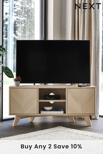 Natural Anderson Oak Effect Corner TV Stand (828500) | £225