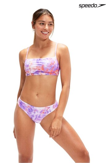 Speedo Womens Purple Printed Adjustable Bikini (828829) | £42