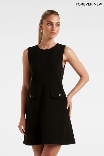 Forever New Black Violet Workwear Mini Dress (829836) | £85