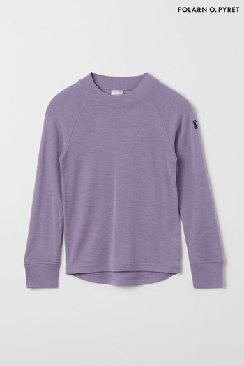 Polarn O Pyret Purple Merino Wool Top (829899) | £28