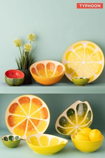 Typhoon Lemon Platter, Orange, Lemon & Watermelon Bowls (829909) | £45