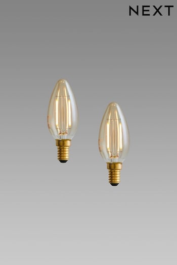 2 Pack 2W LED SES Retro Light Bulbs (831860) | £8