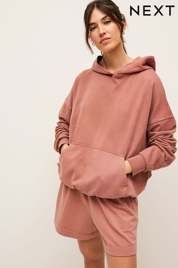 Pink Relaxed Fit Long Line Hoodie (832054) | £32