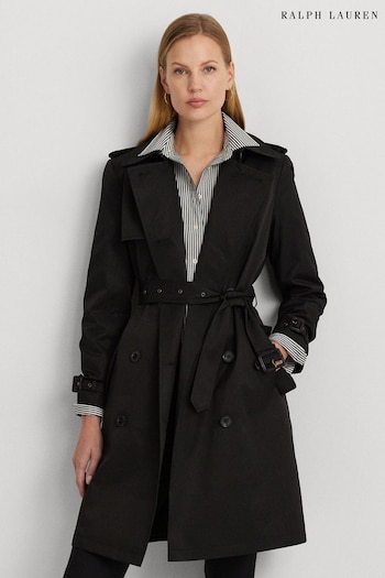 Lauren Ralph Lauren Black Trench Coat (832369) | £319