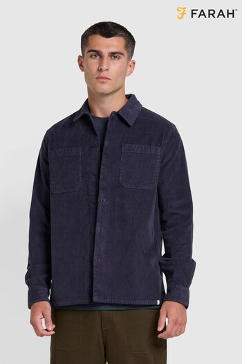 Farah Blue Kitner Long Sleeve Shirt (832555) | £95