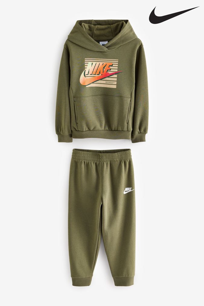 Nike season colourblock poly tracksuit discount
