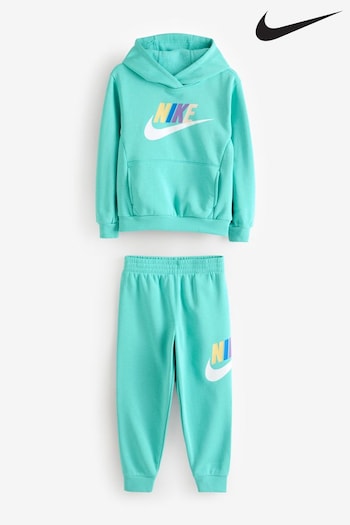 Nike Green Little Kids Club Fleece Tracksuit Set (832973) | £40