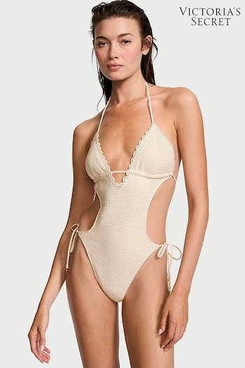 Victoria's Secret Linen Nude Crochet Swimsuit (833147) | £75