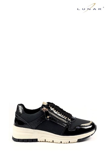 Lunar Sammy Faux Leather Trainers (833264) | £50