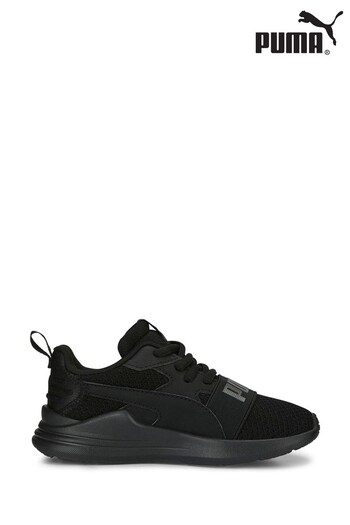 Puma Black Wired Run Pure Shoes (834016) | £35