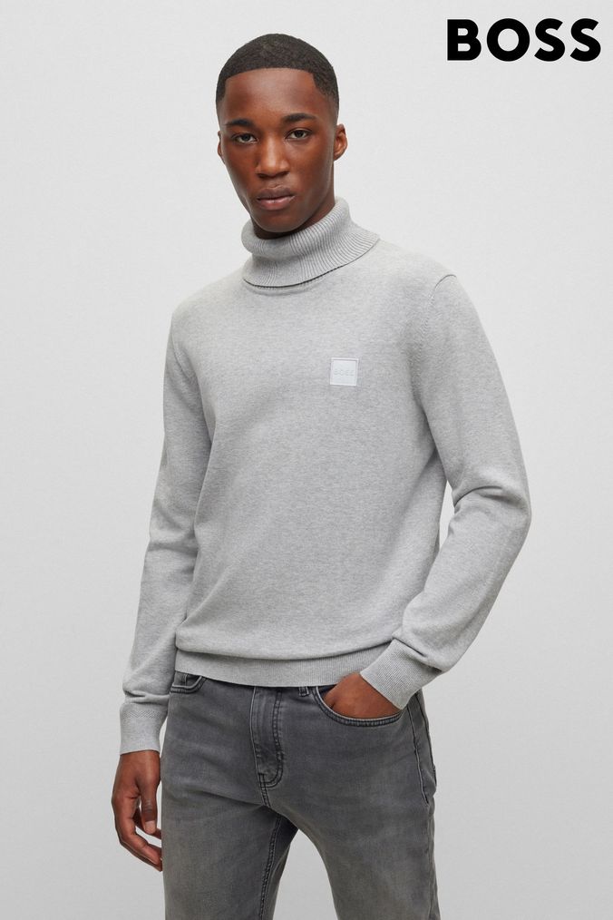 Light grey turtleneck online mens