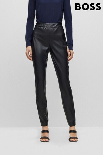 BOSS Black Taslimah Faux Leather Skinny Trousers (835106) | £159
