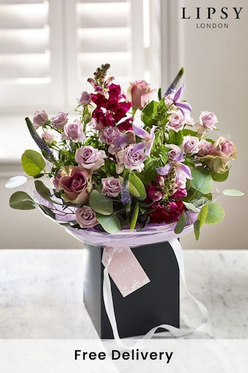 Lipsy Lilac Fresh Flower Bouquet in Gift Bag (835116) | £40