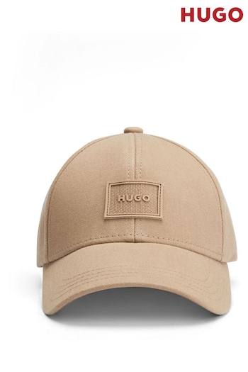 HUGO Cotton-Twill Brown Cap with Canvas Logo Label (835158) | £35
