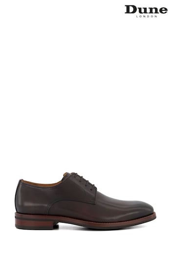 Dune London Brown Sinclairs Almond Toe Lace Up Gibson Shoes Caro (835435) | £130