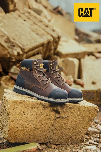 CAT Powerplant S3 Brown Safety Boots (835575) | £95