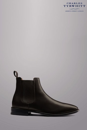 Charles Tyrwhitt Brown Leather Chelsea Boots (836078) | £200
