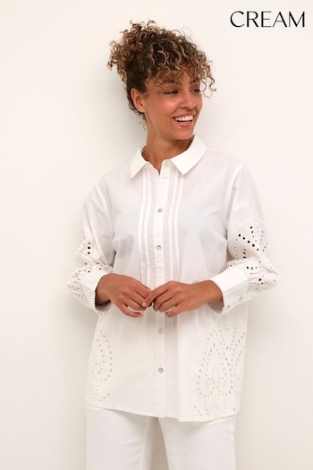 Cream Rihanna Lace White Shirt (836139) | £100